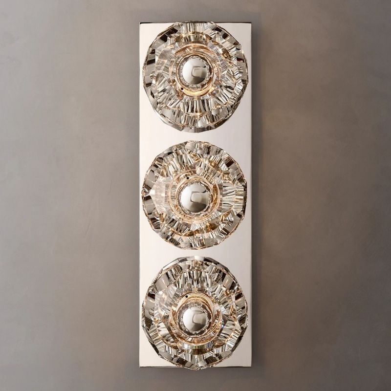 Bayfield Cristal Clear Glass Linear Short Wall Sconce-HiLamps