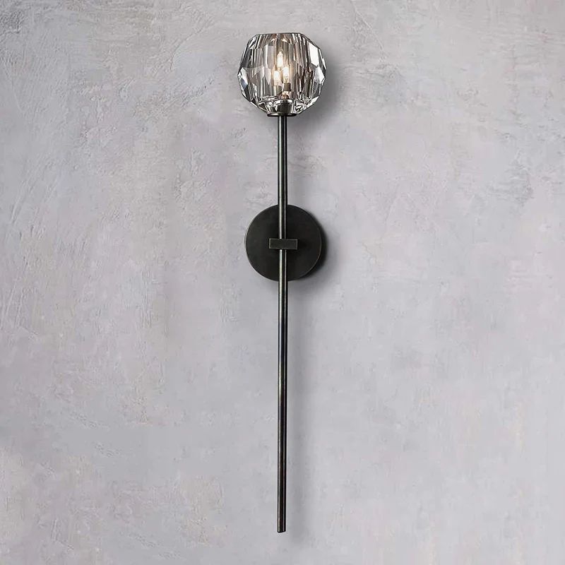 Bayfield Cristal Glass Grand Wall Sconce-HiLamps