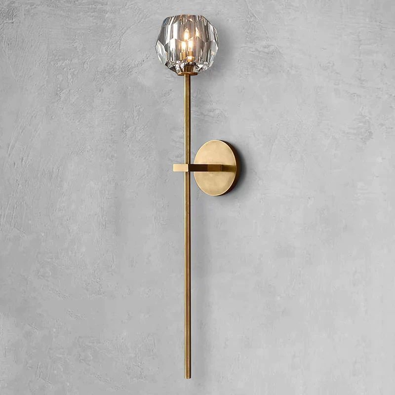 Bayfield Cristal Glass Grand Wall Sconce-HiLamps