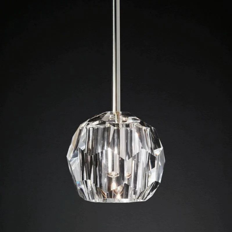 BOULE DE CRISTAL GLASS ROD PENDANT