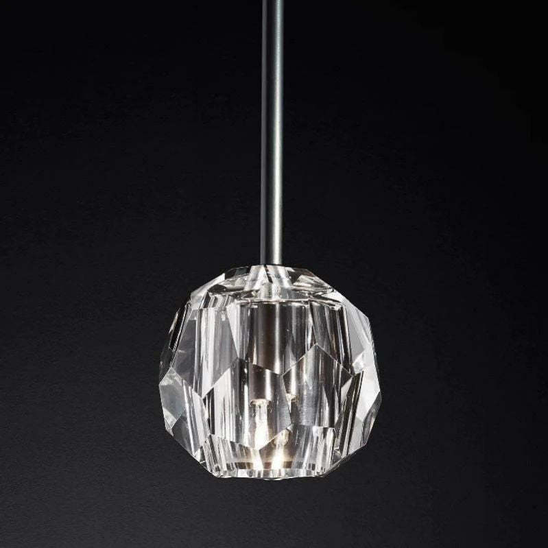 BOULE DE CRISTAL GLASS ROD PENDANT