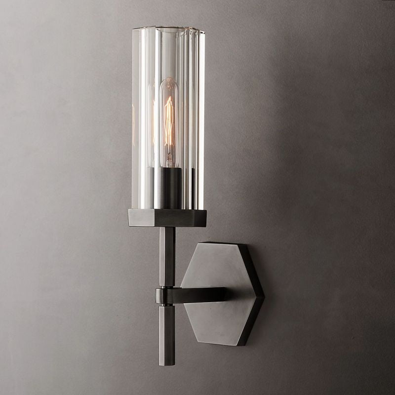 Lakeside Hexagonal Wall Sconce-HiLamps