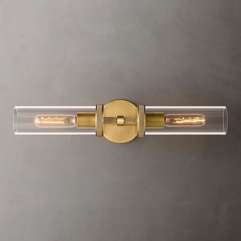 Lakeside Knurled Linear Wall Sconce-HiLamps