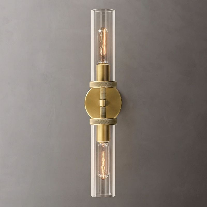 Lakeside Knurled Linear Wall Sconce-HiLamps