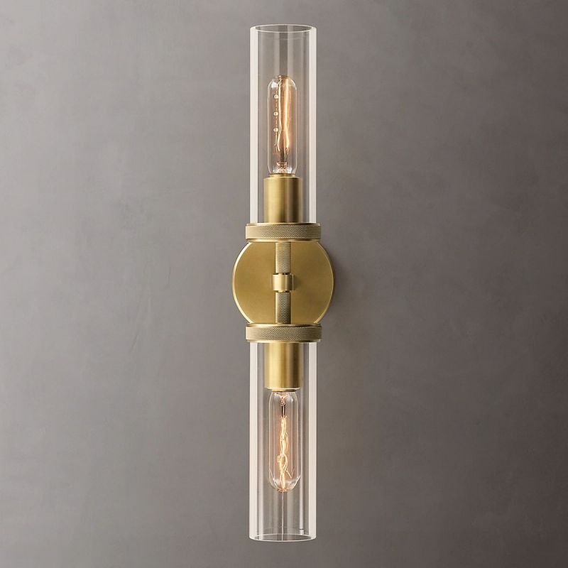 Lakeside Knurled Linear Wall Sconce-HiLamps