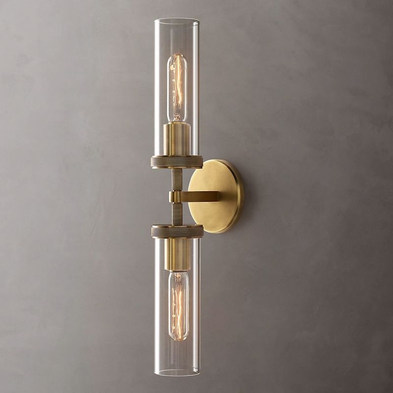 Lakeside Knurled Linear Wall Sconce-HiLamps