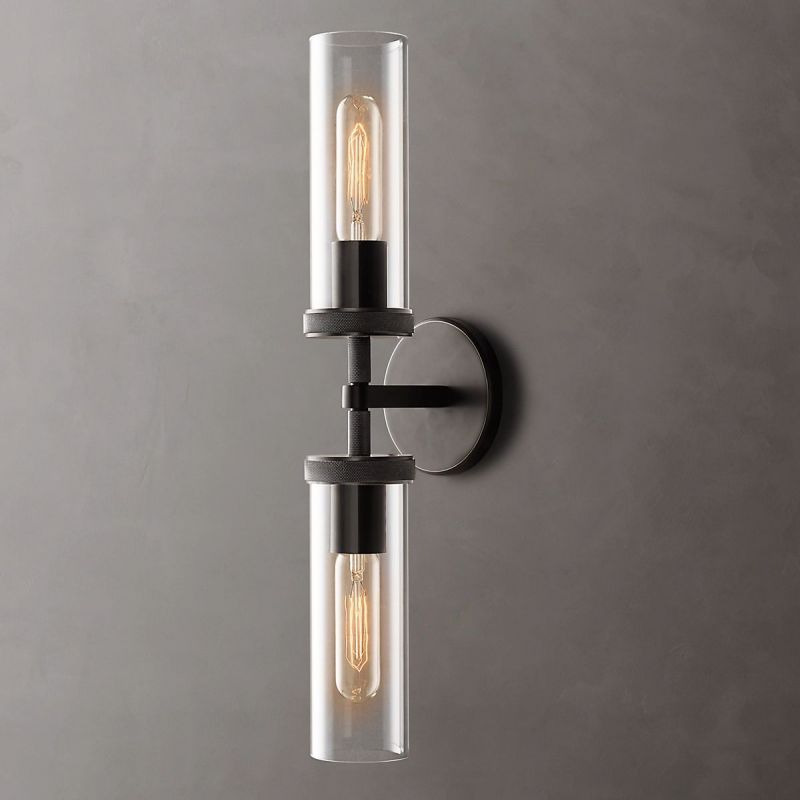 Lakeside Knurled Linear Wall Sconce-HiLamps