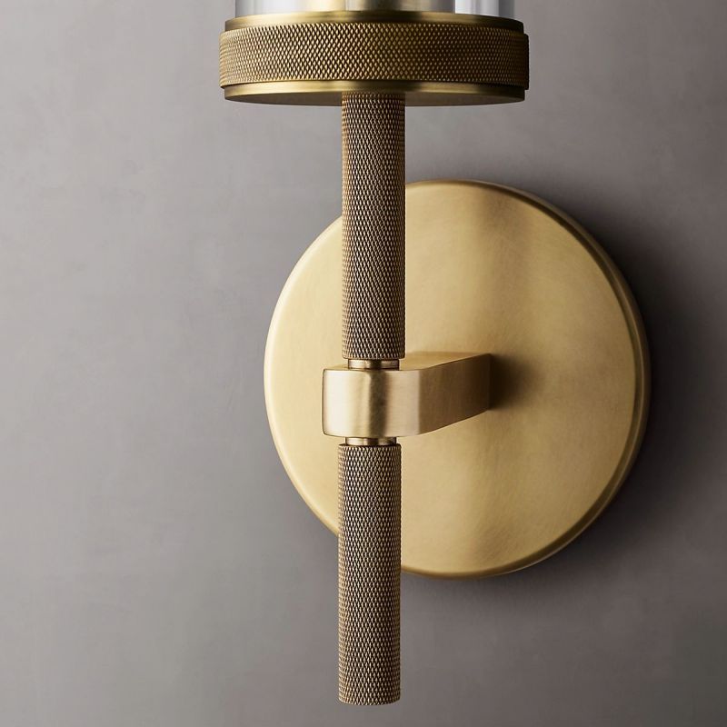 Lakeside Knurled Grand Wall Sconce-HiLamps