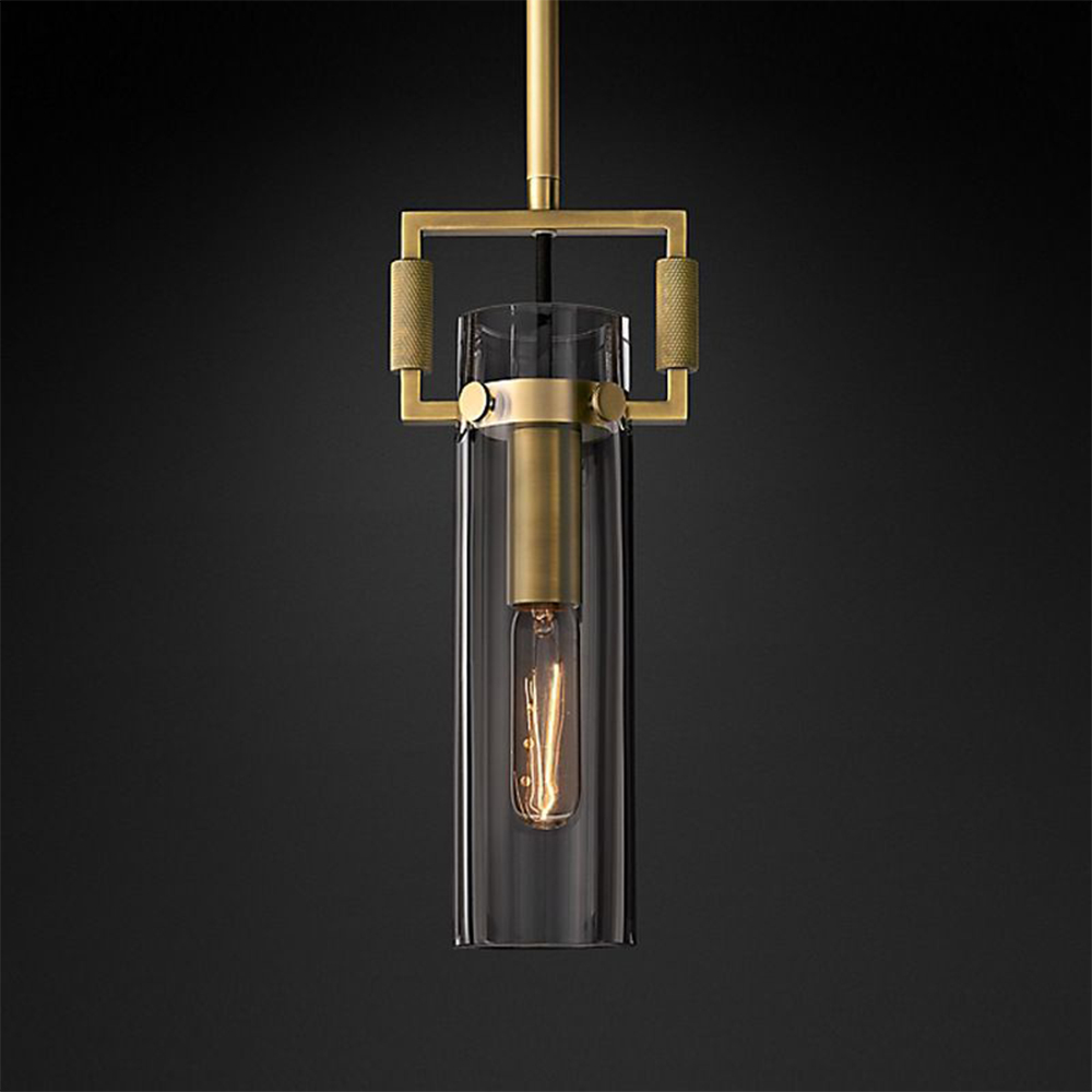 MACHINIST GLASS CYLINDER PENDANT