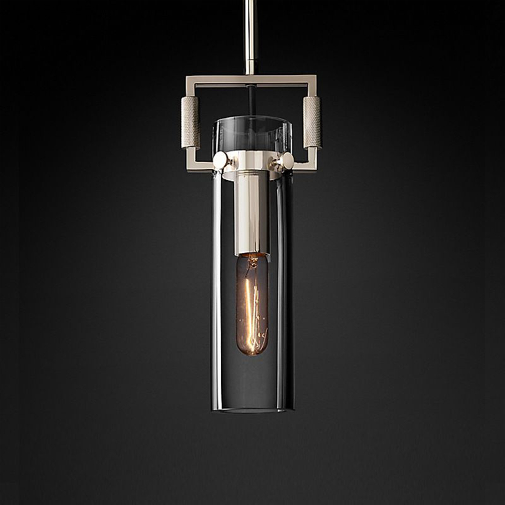 MACHINIST GLASS CYLINDER PENDANT