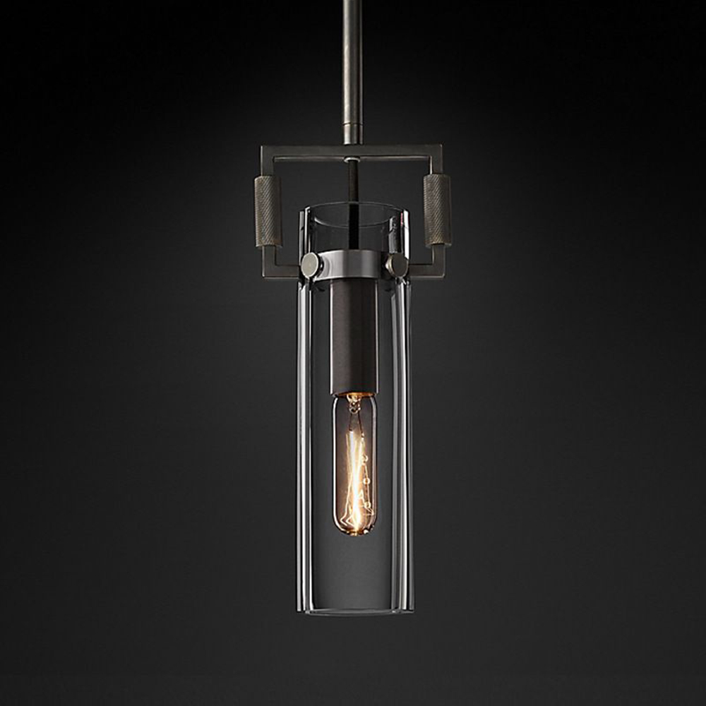 MACHINIST GLASS CYLINDER PENDANT