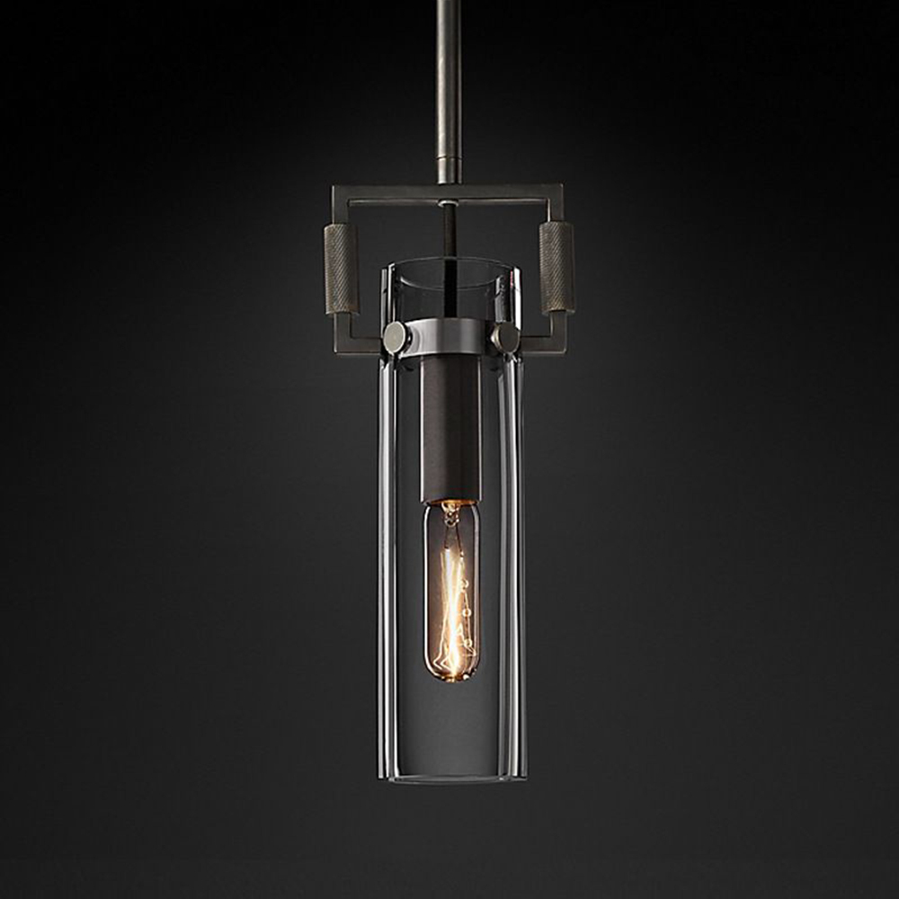 MACHINIST GLASS CYLINDER PENDANT