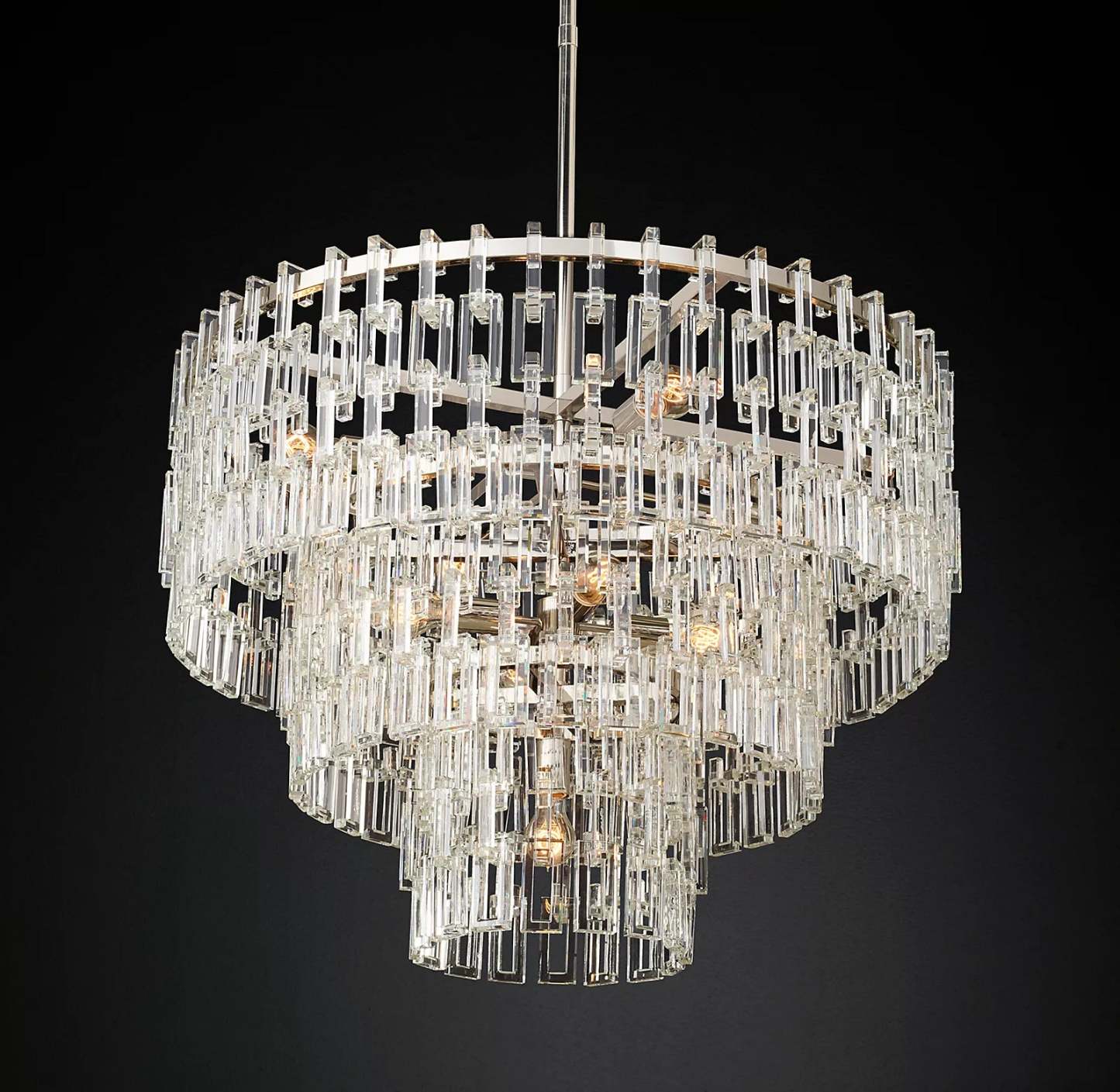 MARIGNAN TIERED ROUND CHANDELIER 36"
