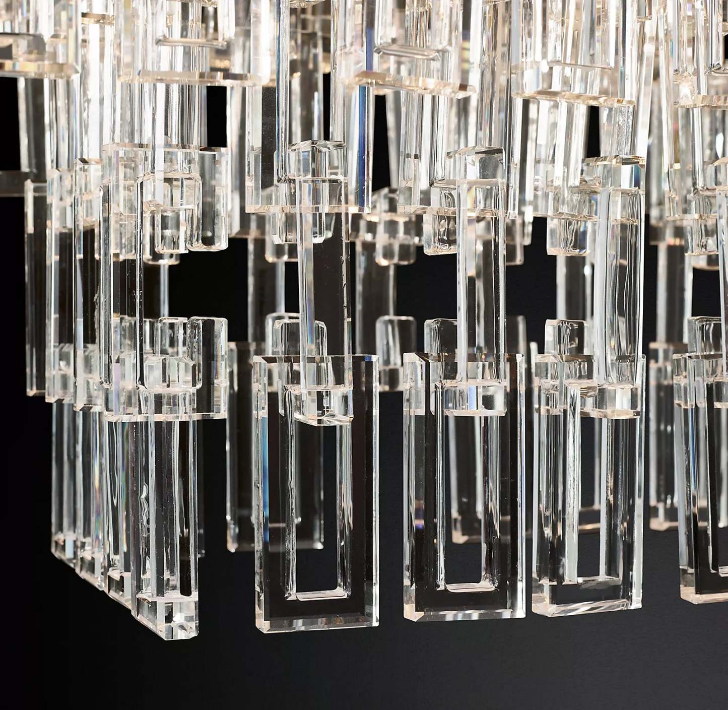 MARIGNAN TIERED RECIANGULAR CHANDELIER 72"