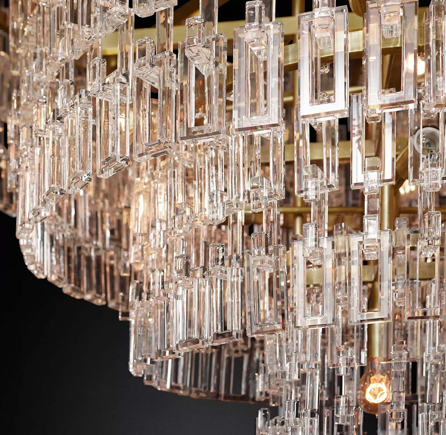 MARIGNAN TIERED ROUND CHANDELIER 36"