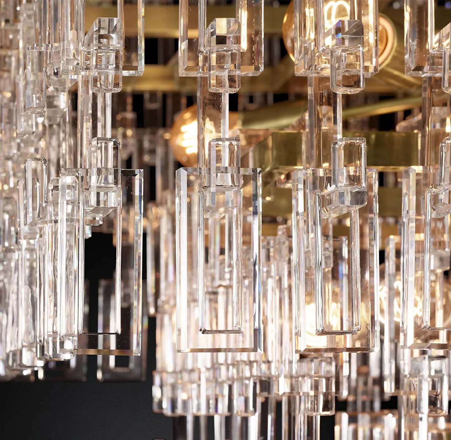 MARIGNAN TIERED RECIANGULAR CHANDELIER 72"
