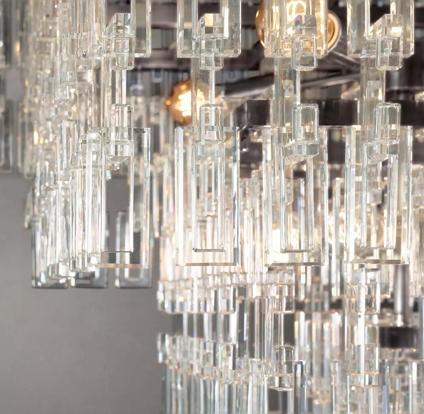 MARIGNAN TIERED RECIANGULAR CHANDELIER 72"