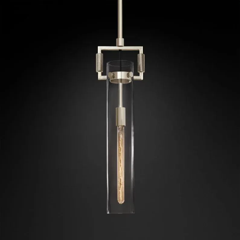 MACHINIST GLASS CYLINDER PENDANT