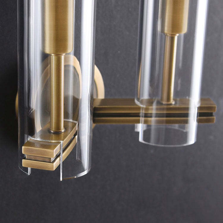 Chamont Brass Double Kaleidoscope Wall Sconce