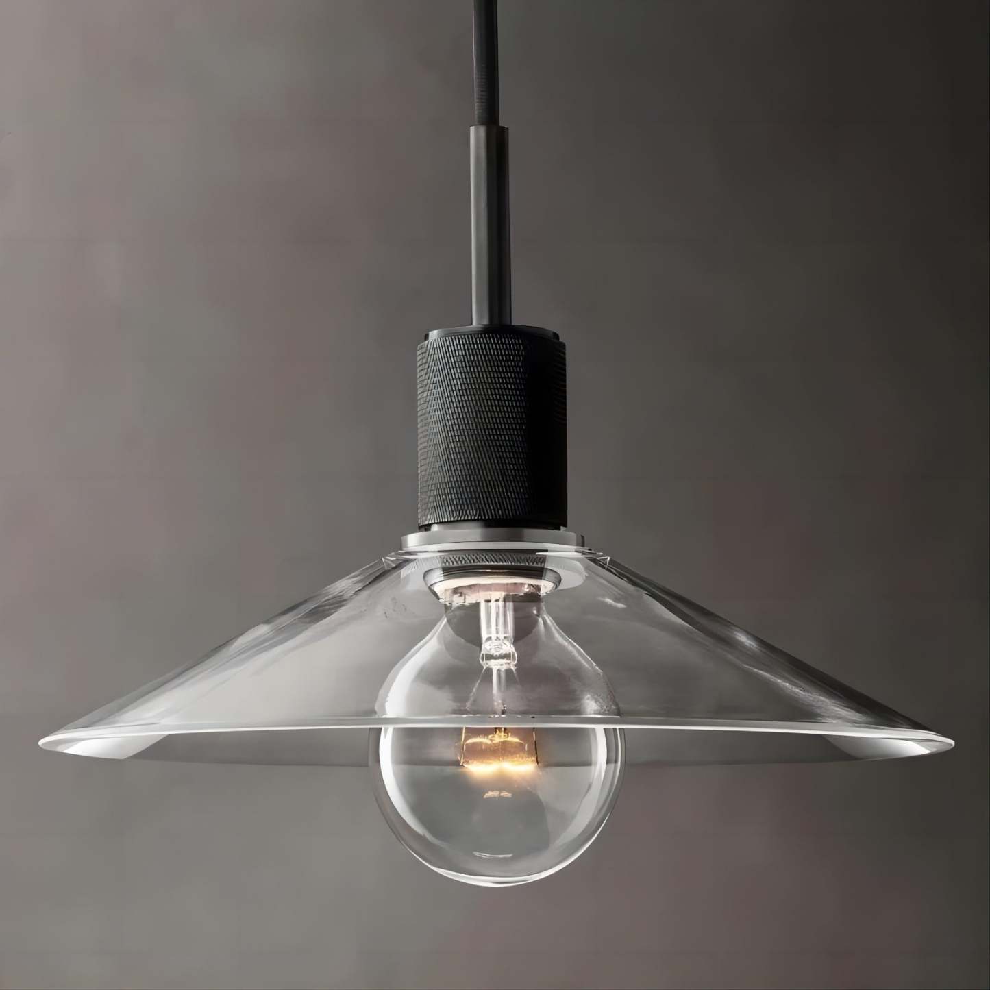UTILITAIRE GLASS SLOPE SHADE PENDANT