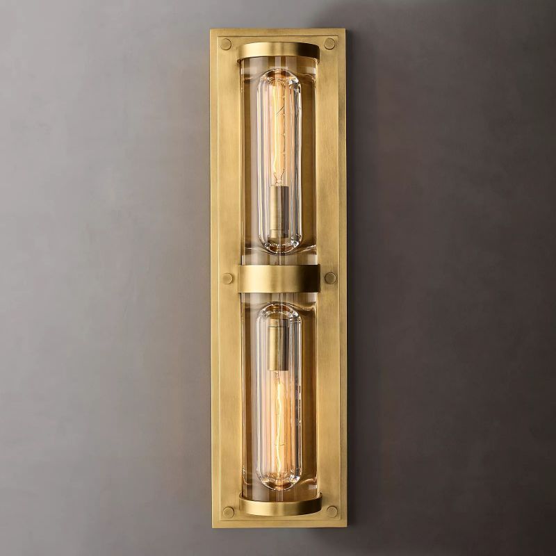 Sandstone Outdoor Linear Grand Wall Sconce-HiLamps