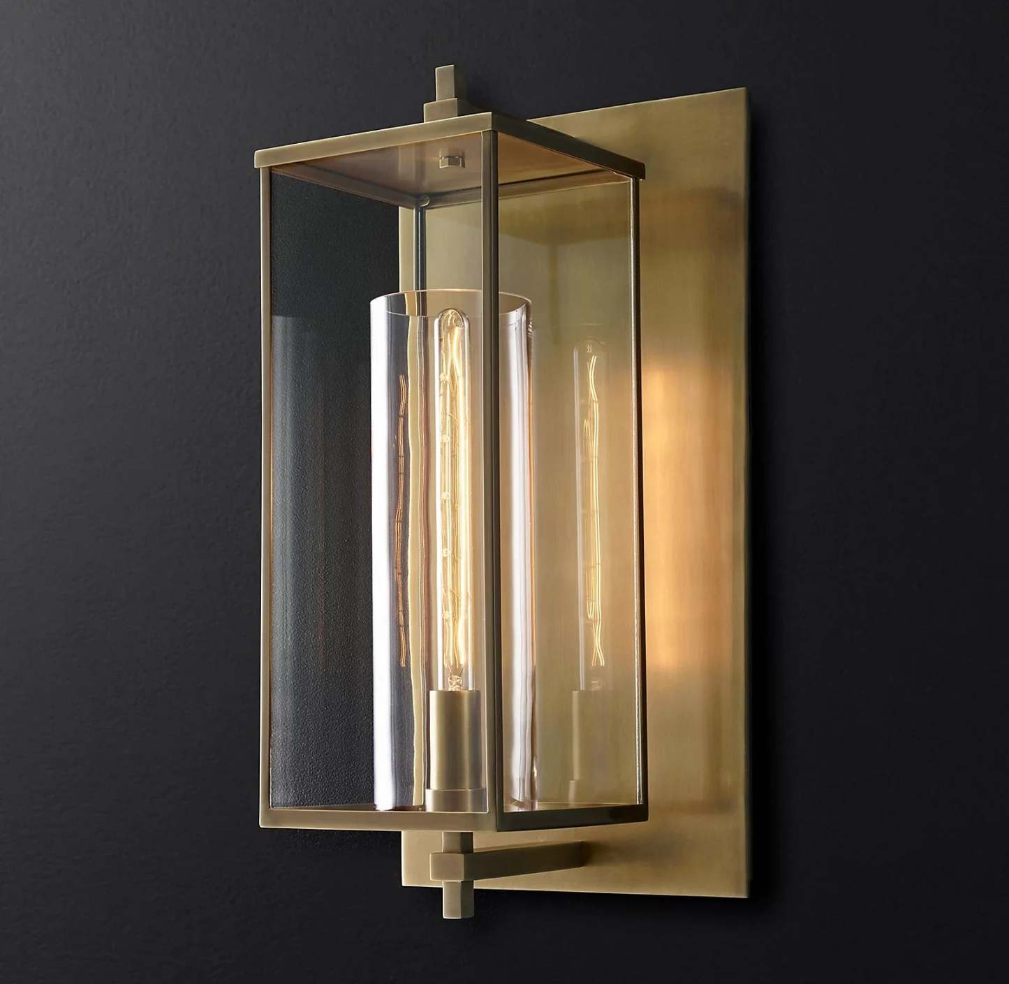 Outdoor Square Grand Wall Sconce-HiLamps