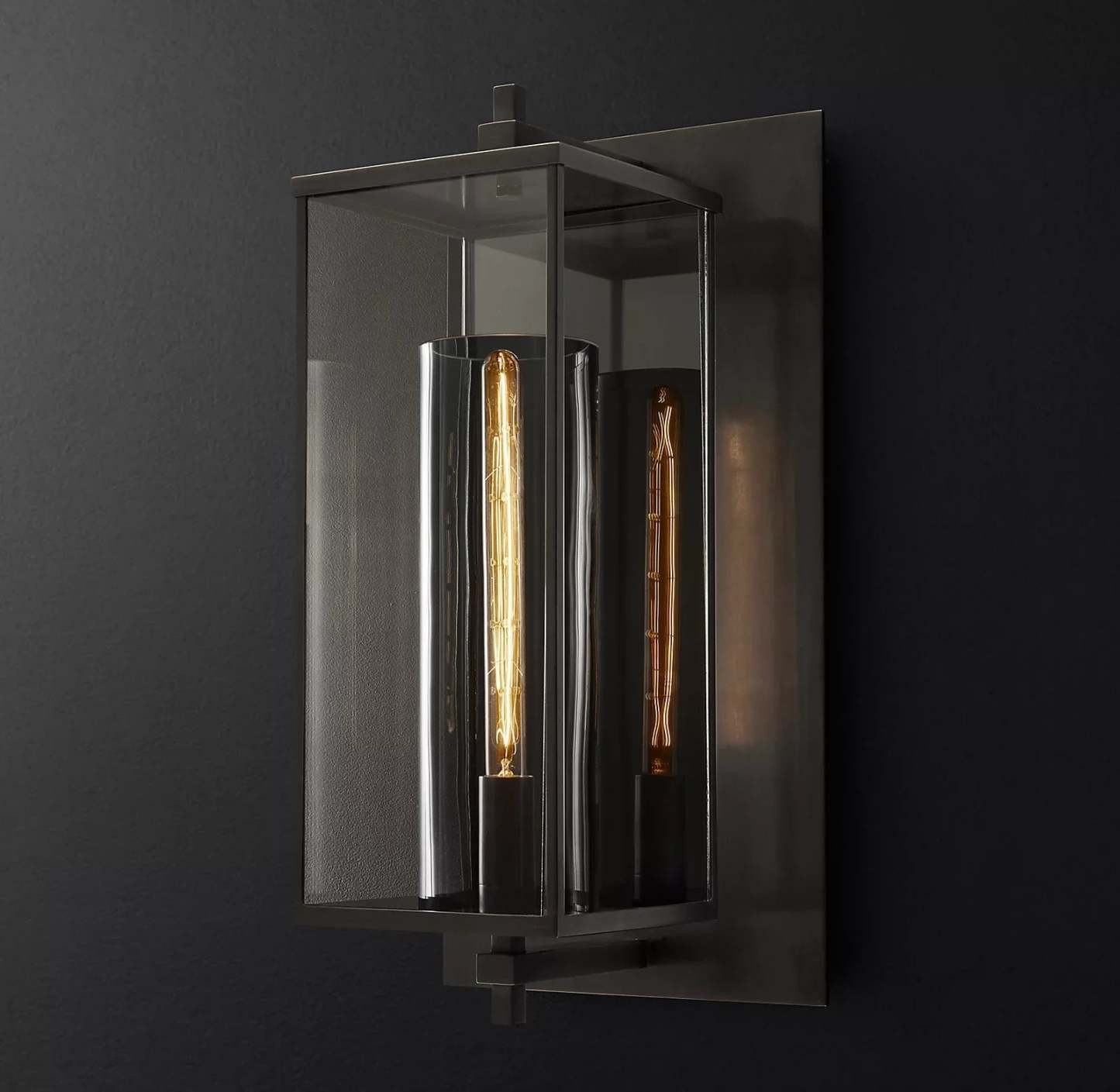 Outdoor Square Grand Wall Sconce-HiLamps