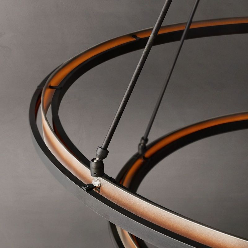 PERALTA TWO-TIER ROUND CHANDELIER 60"