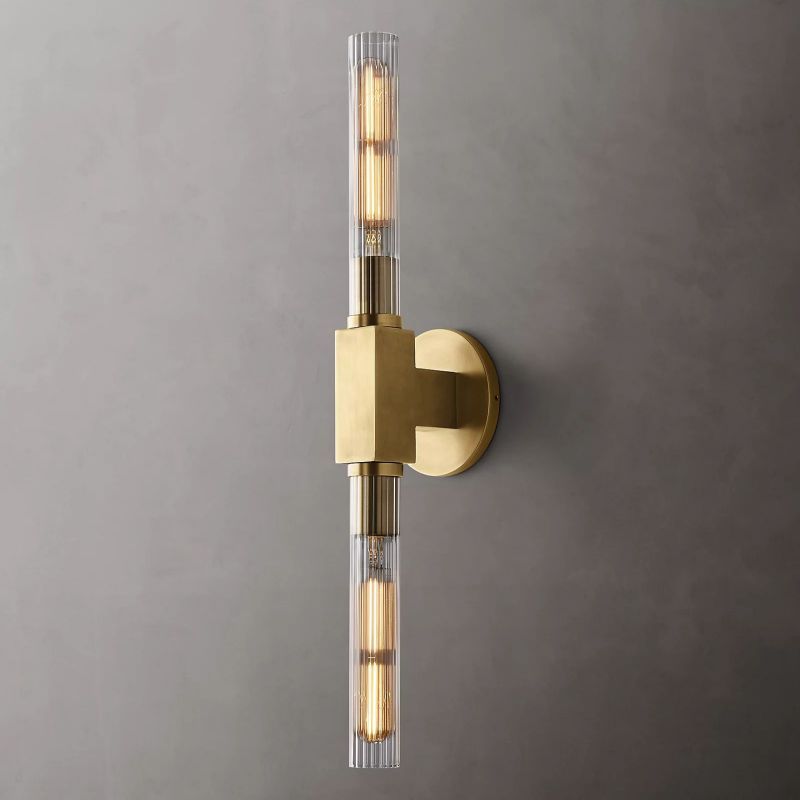 Prismatic Glass Linear Wall Sconce-HiLamps