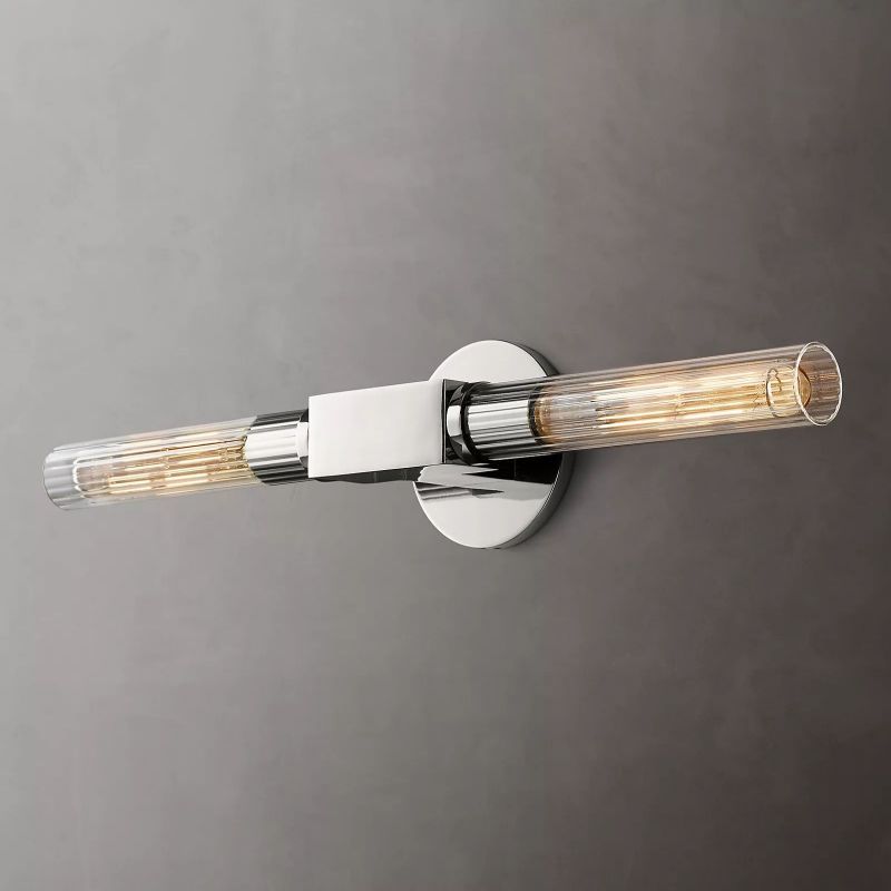 Prismatic Glass Linear Wall Sconce-HiLamps