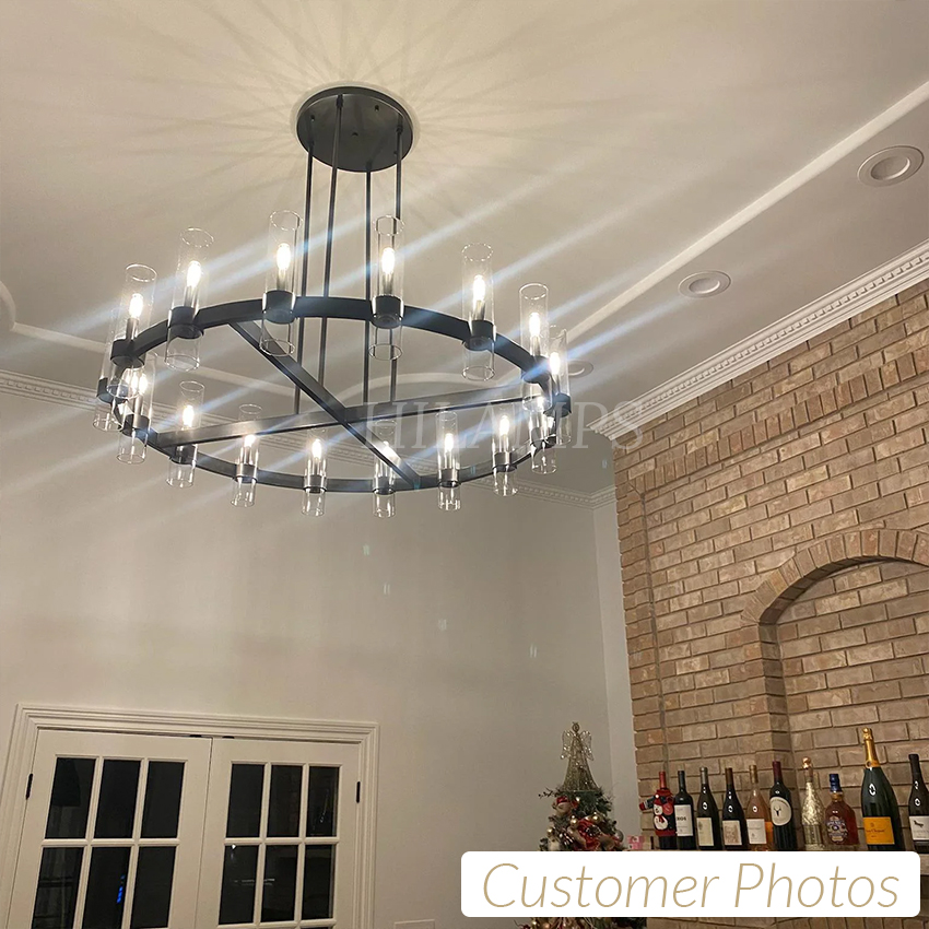 Ravelle Round Chandelier 36"