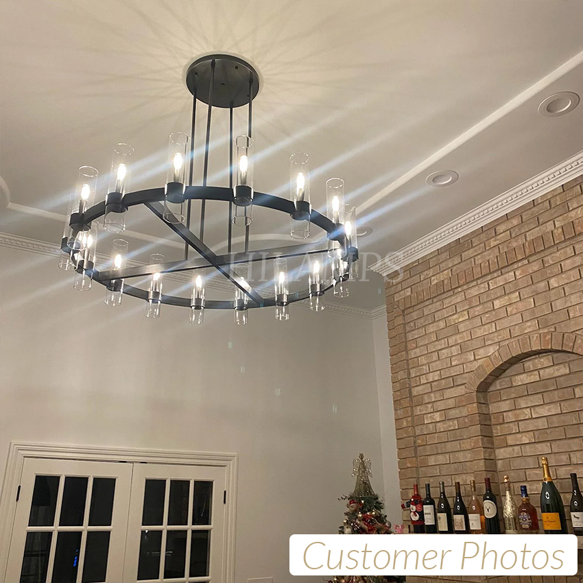 Ravelle Round Chandelier 36"