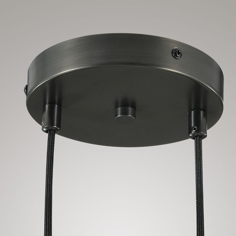 Bridgewater Drops 2-Light Cord Round Chandelier-HiLamps