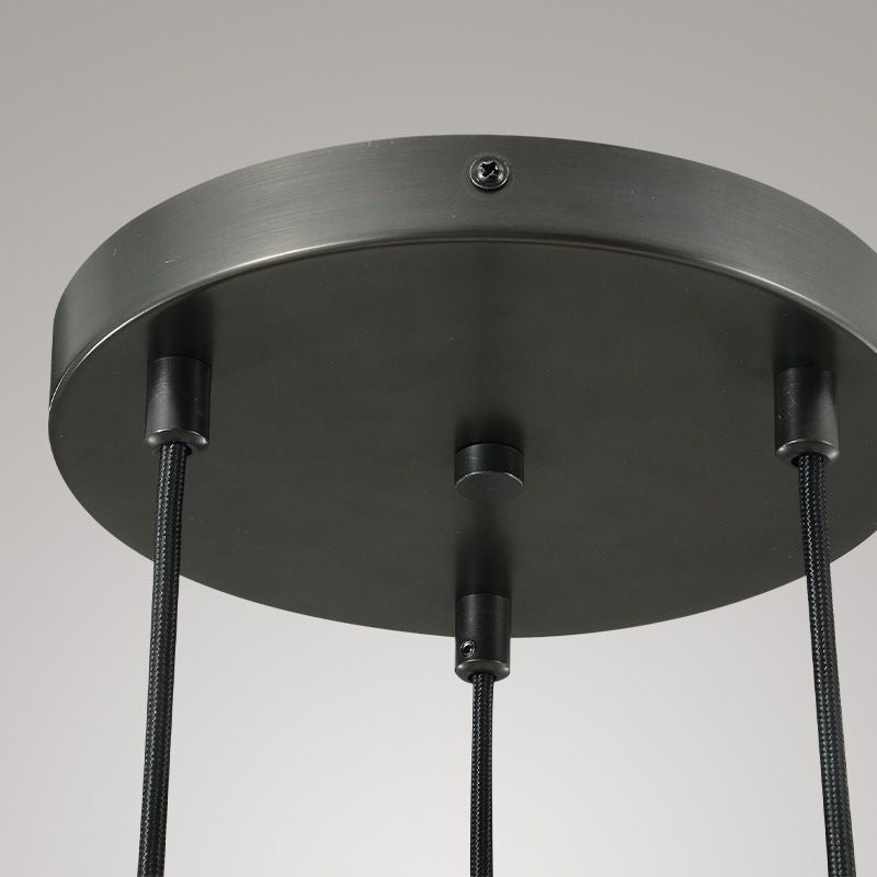 Bridgewater Dops 3-Light Cord Round Chandelier-HiLamps