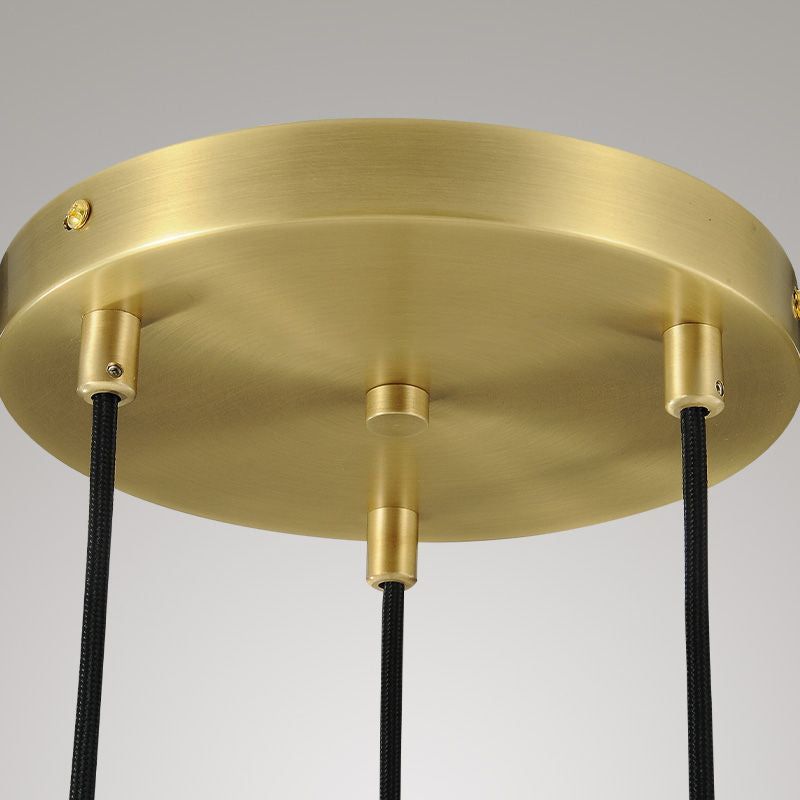 Bridgewater Dops 3-Light Cord Round Chandelier-HiLamps