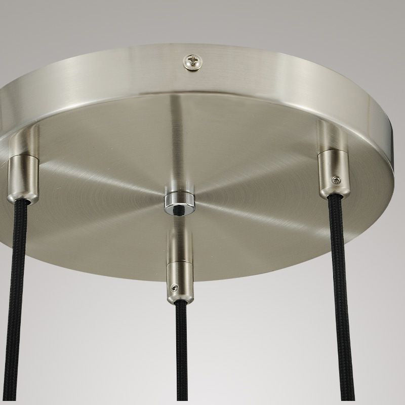 Bridgewater Dops 3-Light Cord Round Chandelier-HiLamps