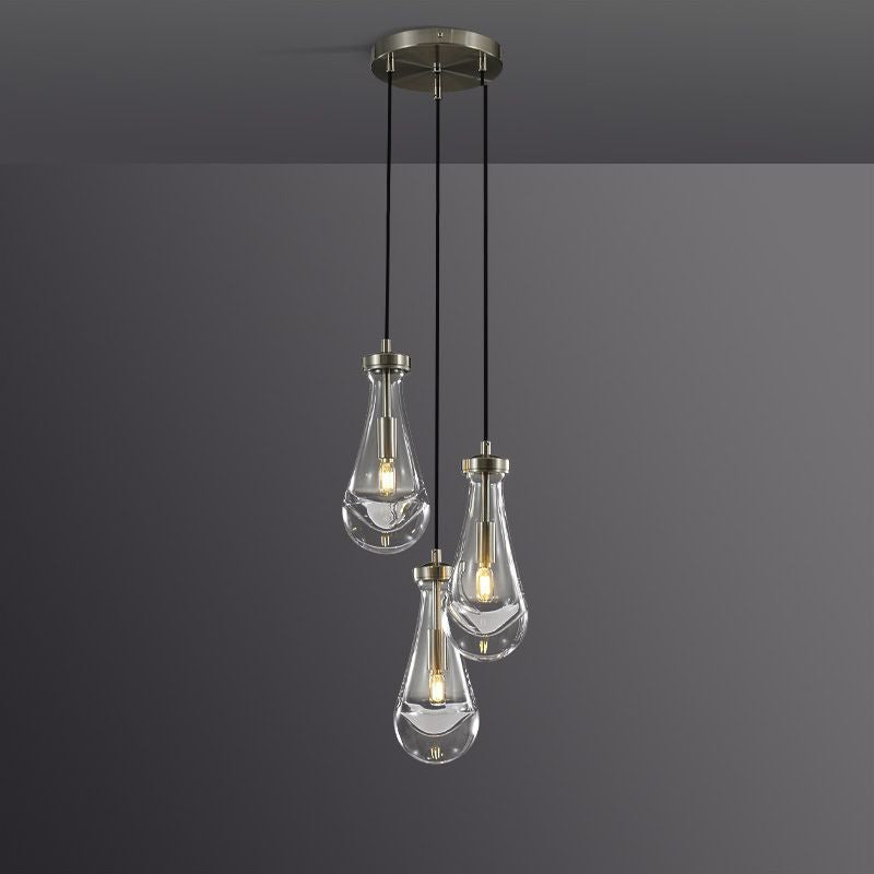 Bridgewater Dops 3-Light Cord Round Chandelier-HiLamps