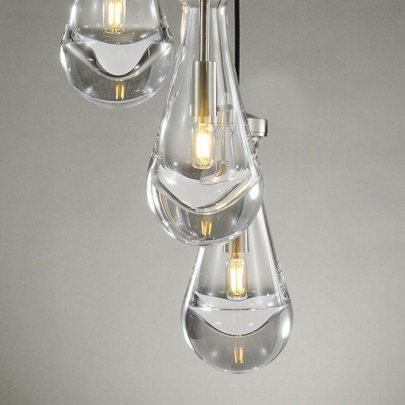 Bridgewater Dops 3-Light Cord Round Chandelier-HiLamps