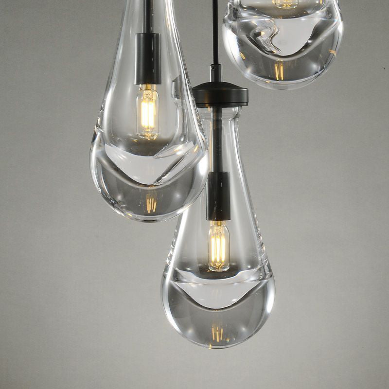 Bridgewater Dops 3-Light Cord Round Chandelier-HiLamps