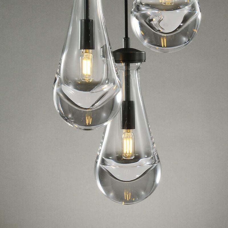 Bridgewater Dops 3-Light Cord Round Chandelier-HiLamps