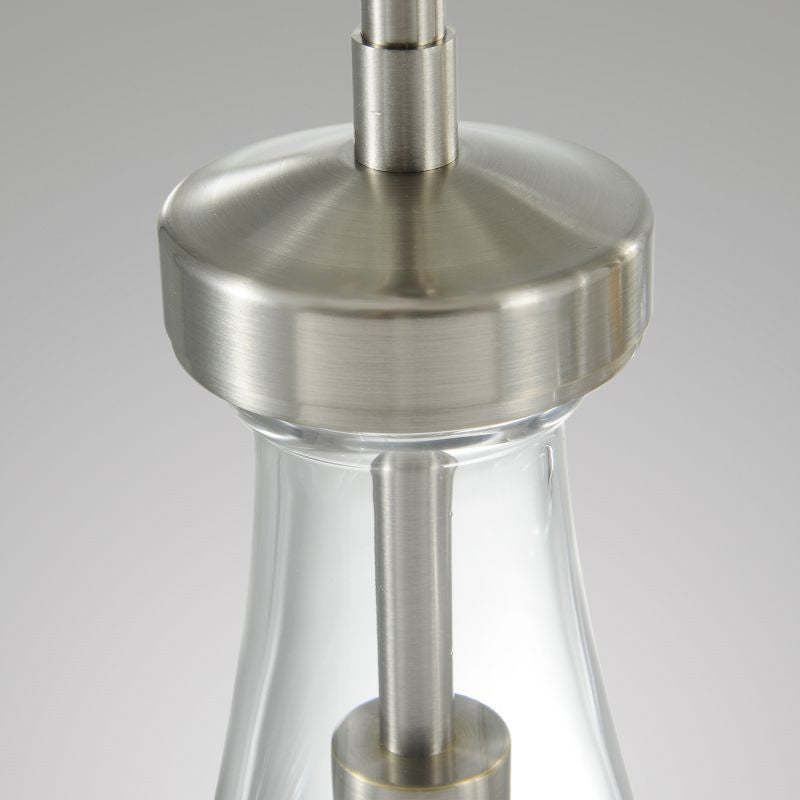 Bridgewater Drops 3-Light Rod Round Chandelier-HiLamps