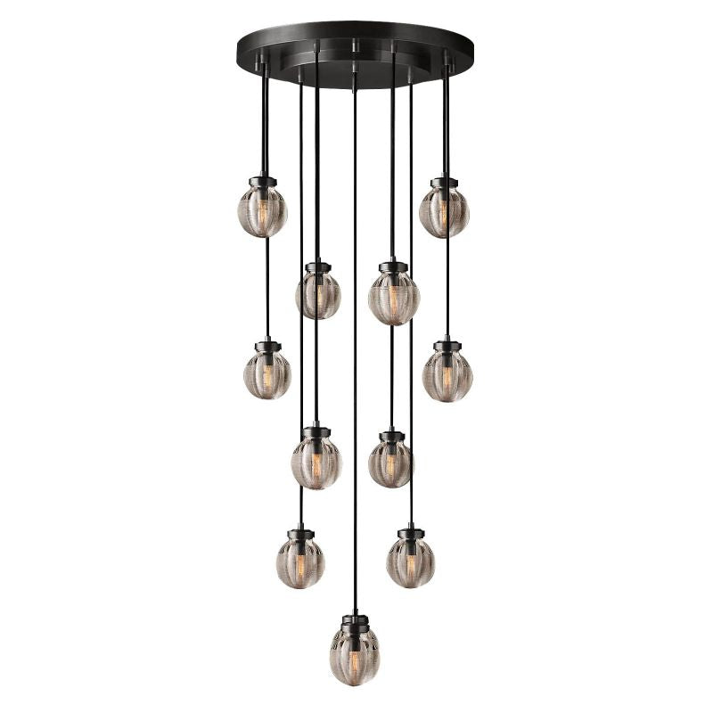 PEARL ROUND CHANDELIER 22"