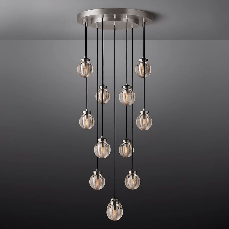 PEARL ROUND CHANDELIER 22"