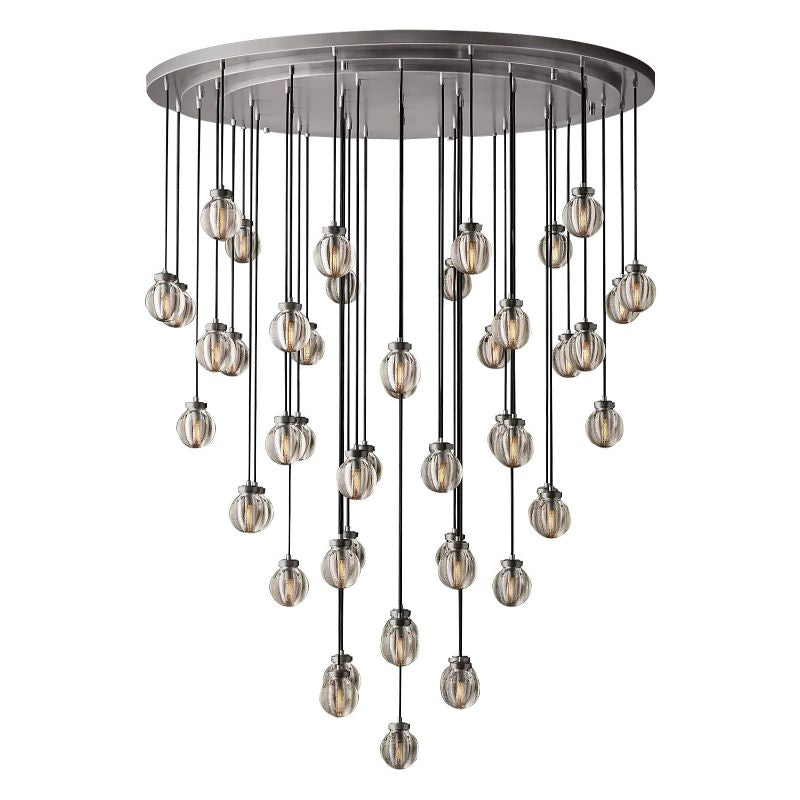 PEARL ROUND CHANDELIER 60"
