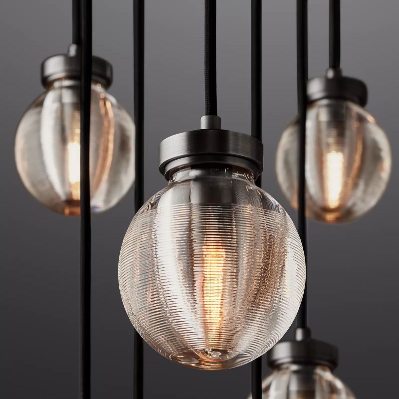 PEARL ROUND CHANDELIER 60"