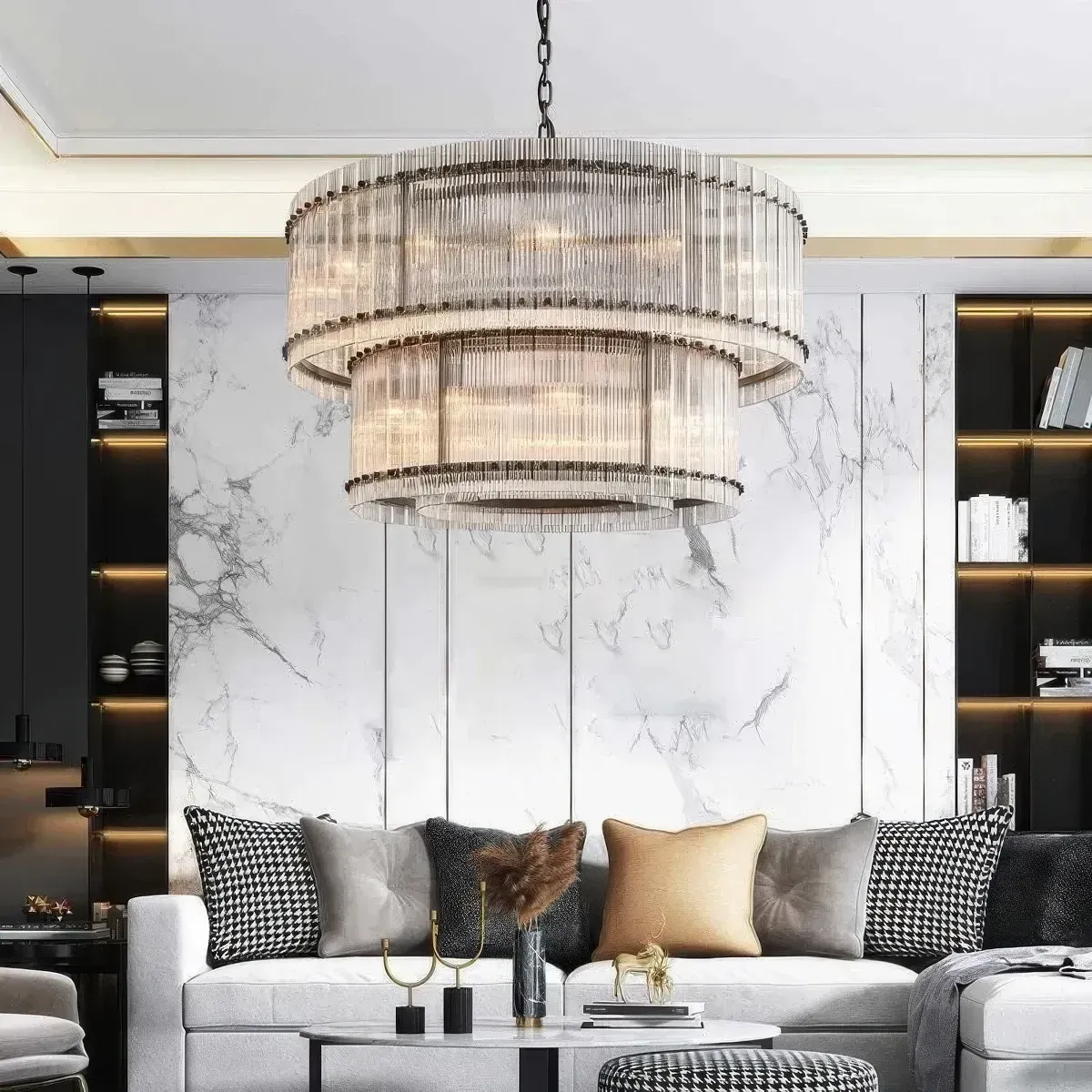 San Marco Two Tier Round Chandelier