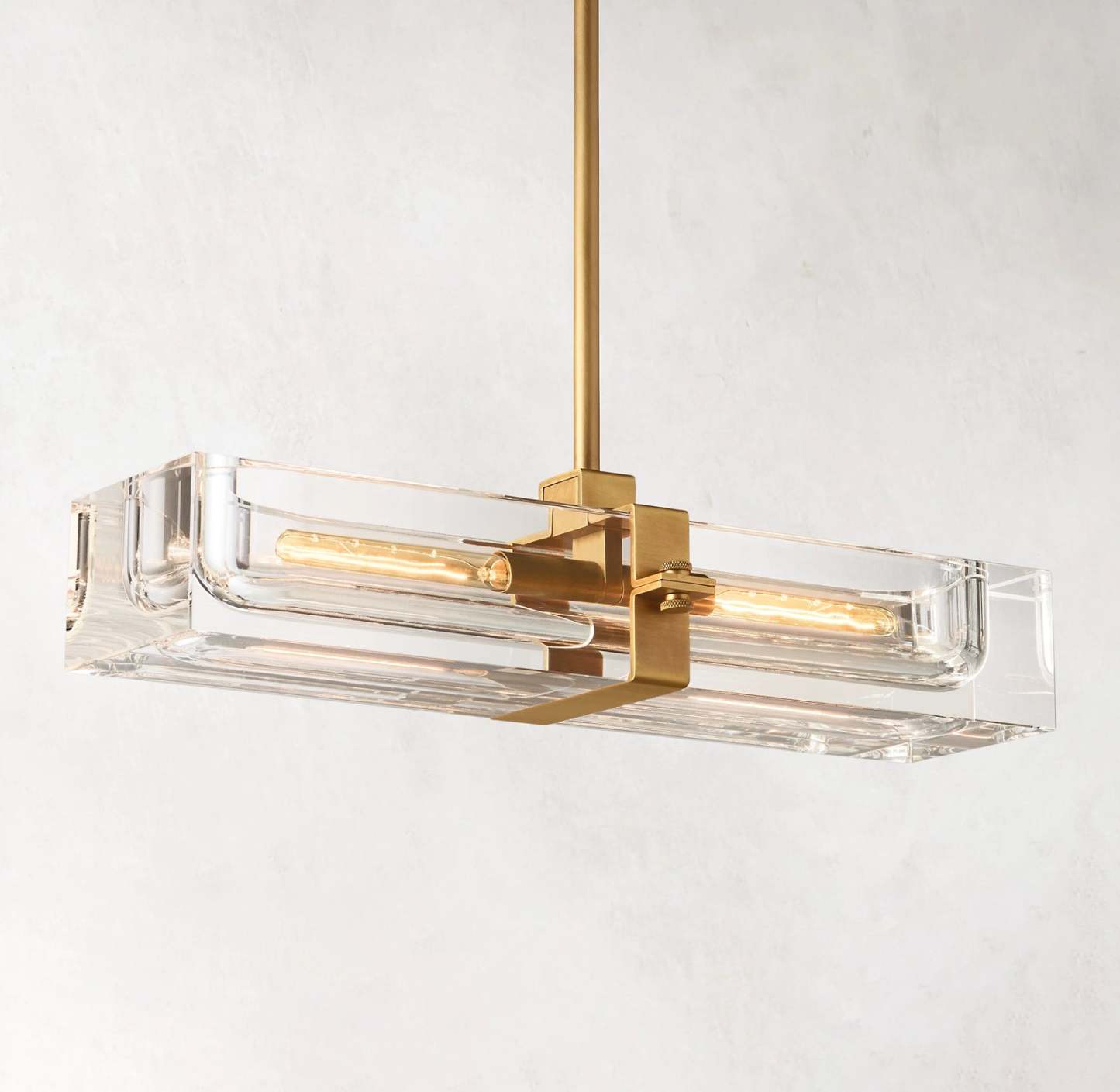 Sandstone Linear Chandelier 24"