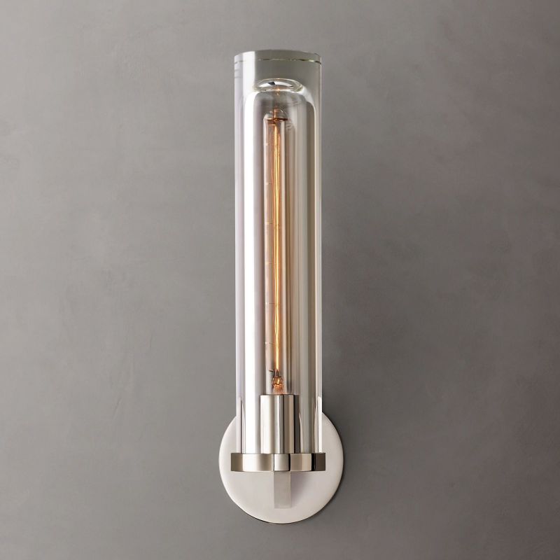 Savill Round Tube Sconce-HiLamps