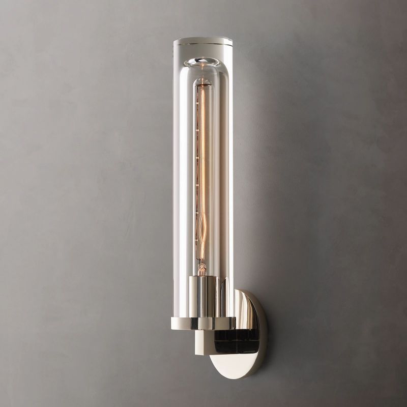 Savill Round Tube Sconce-HiLamps
