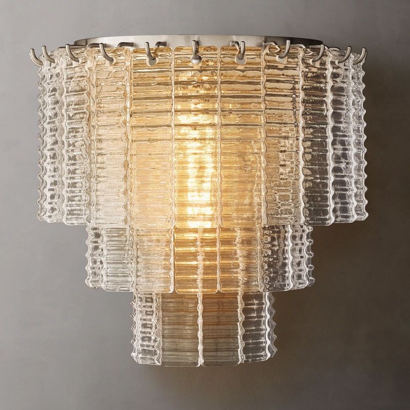 Sireni Clear Glass Wall Sconce-HiLamps